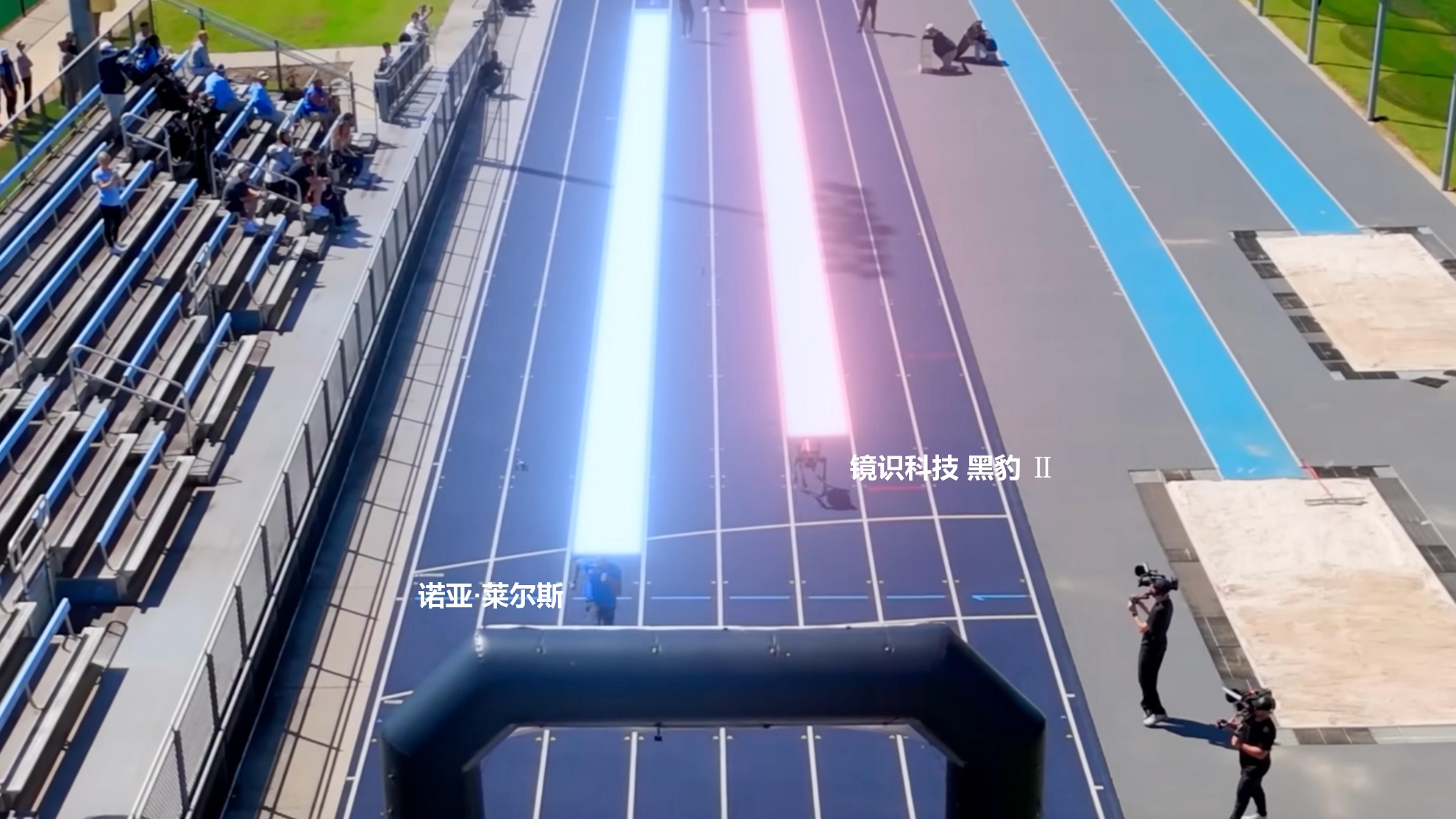 MrBeast野兽先生镜头里与世界冠军赛跑的  “世界最快机器人”黑豹Ⅱ：来自中国镜识科技(图1)