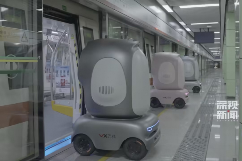 全球首例,深圳实现机器人自主搭乘地铁配送货物(图1) 全球首例,深圳实现机器人自主搭乘地铁配送货物(图1)