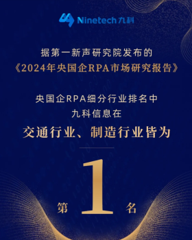从《2024年央国企RPA市场研究报告》信创RPA排名,了解九科信息实力(图1) 从《2024年央国企RPA市场研究报告》信创RPA排名,了解九科信息实力(图1)