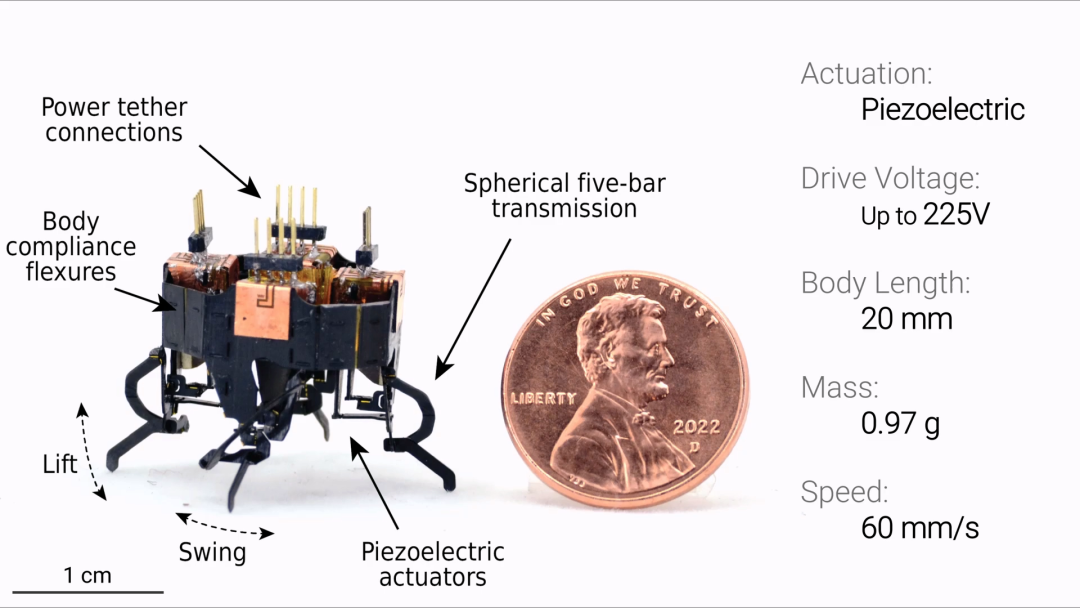 受蜘蛛启发的模块化mCLARI机器人 重量仅1克 可实现变形全向移动操作(图3)